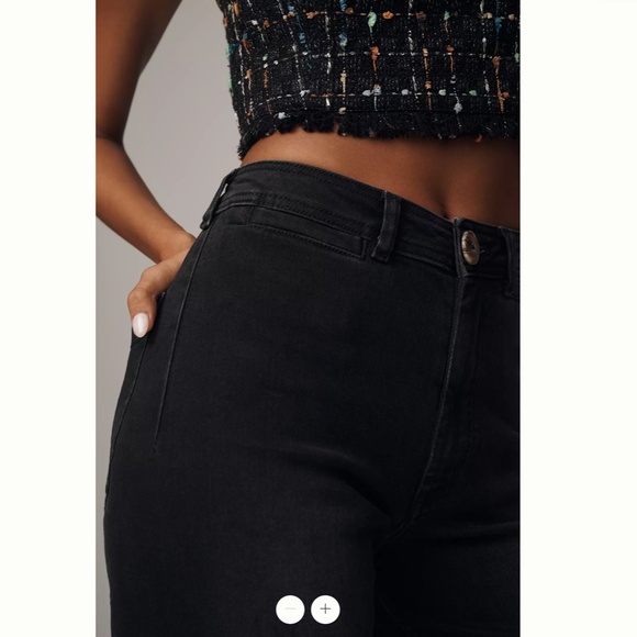 Anthropologie The Ettie High-Rise Crop Wide-Leg Jeans by Maeve - Picture 4 of 4